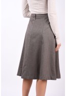 Skirt Selected Slfmibbi Hw Java Pattern Herringbone